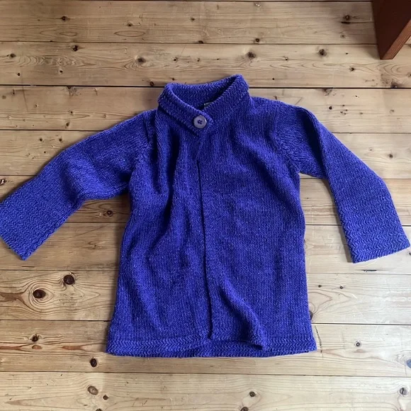 Rossan Knitwear Irish wool cardigan sweater - Picture 1 of 3